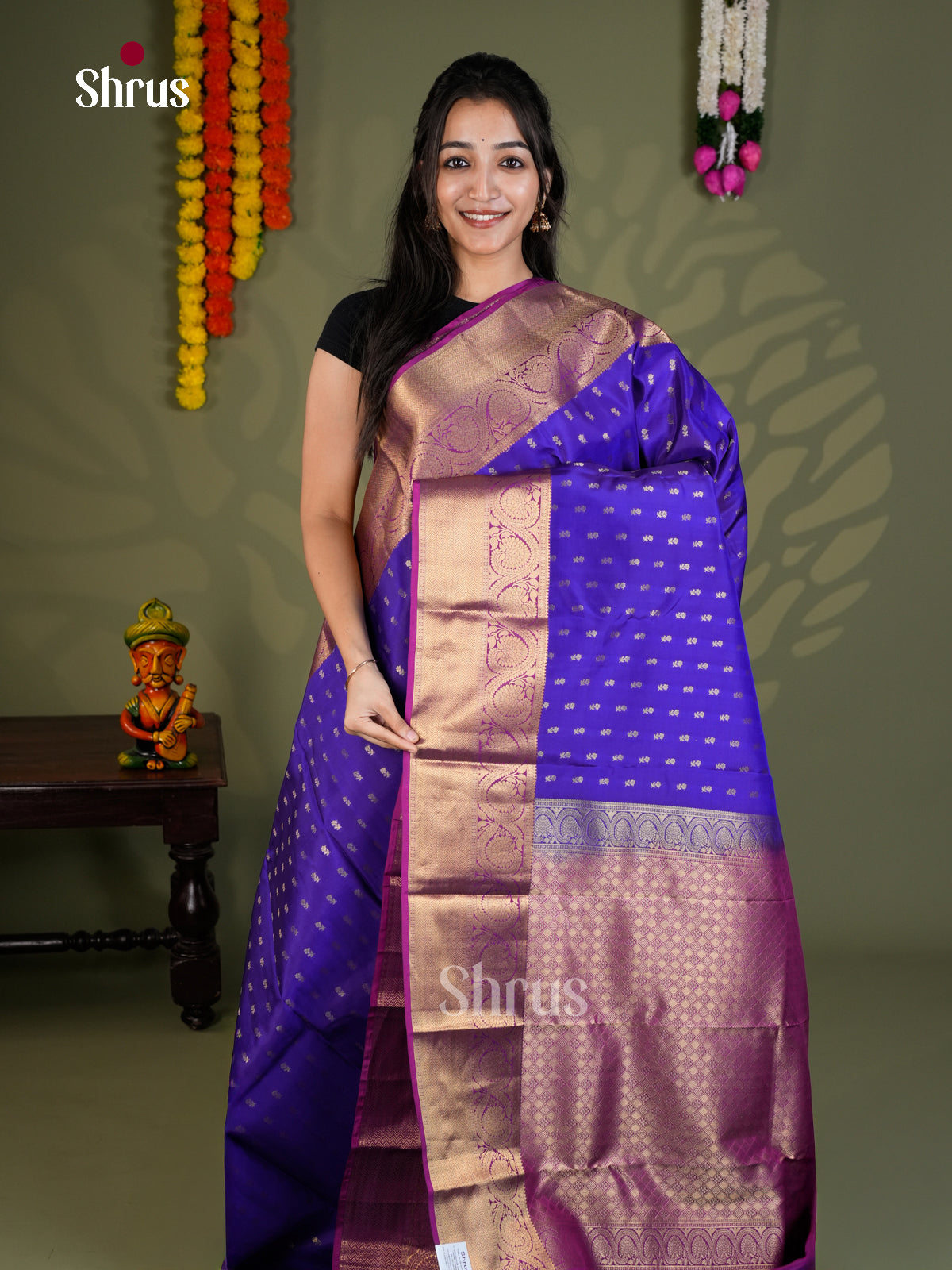 EAS28189 - Kanchipuram-halfpure - Saree - Shop on Shrus.com