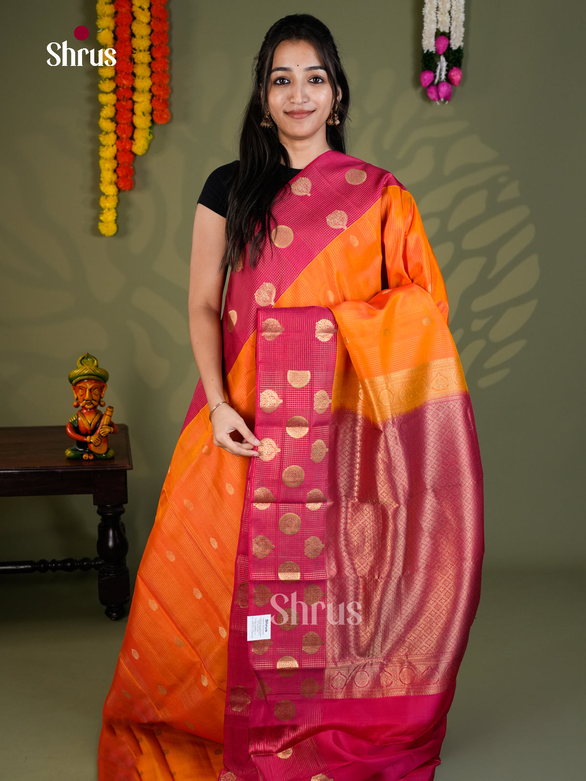 EAS28194 - Kanchipuram-halfpure - Saree - Shop on Shrus.com