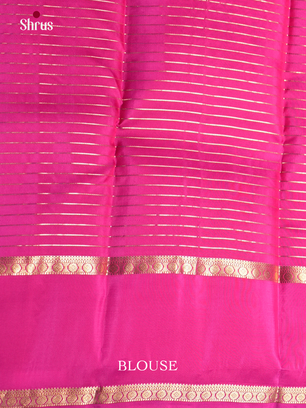 Orange & Pink  - Kanchipuram-halfpure - Saree- EAS28197 - Shop on Shrus.com