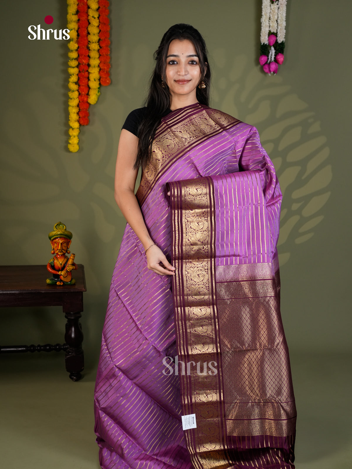 EAS28202 - Kanchipuram-halfpure - Saree - Shop on Shrus.com