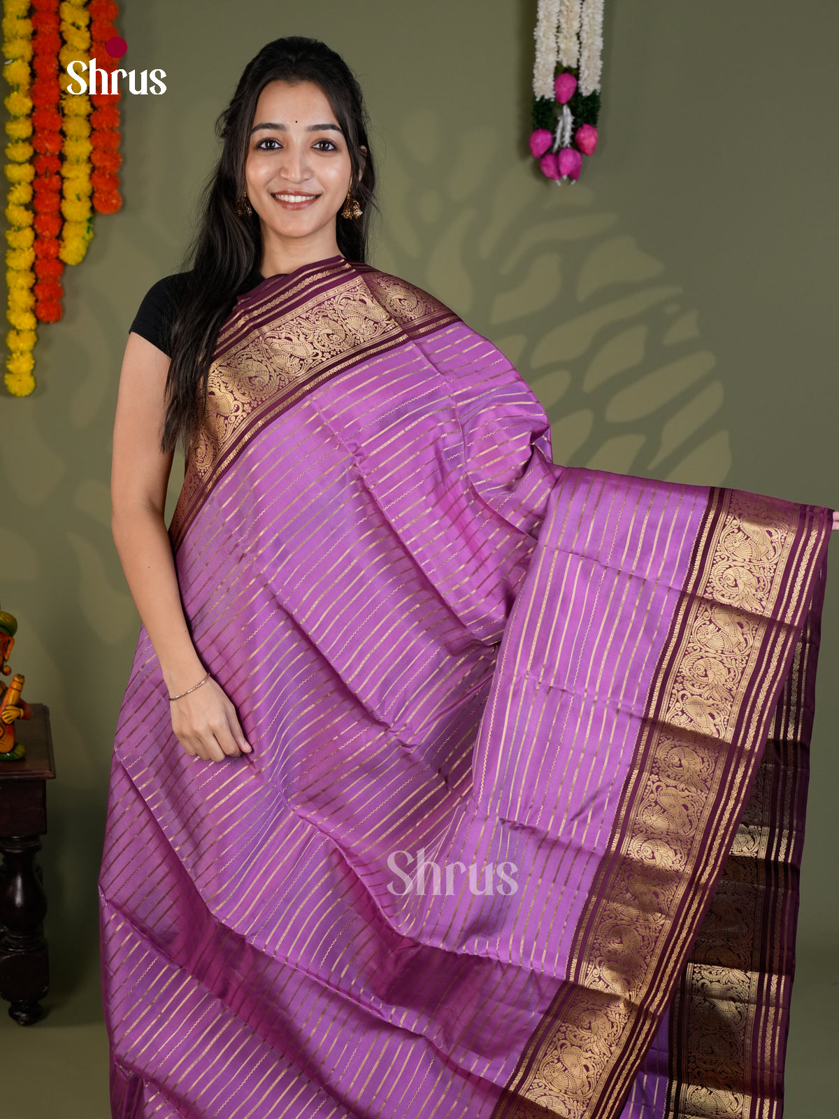 EAS28202 - Kanchipuram-halfpure - Saree - Shop on Shrus.com