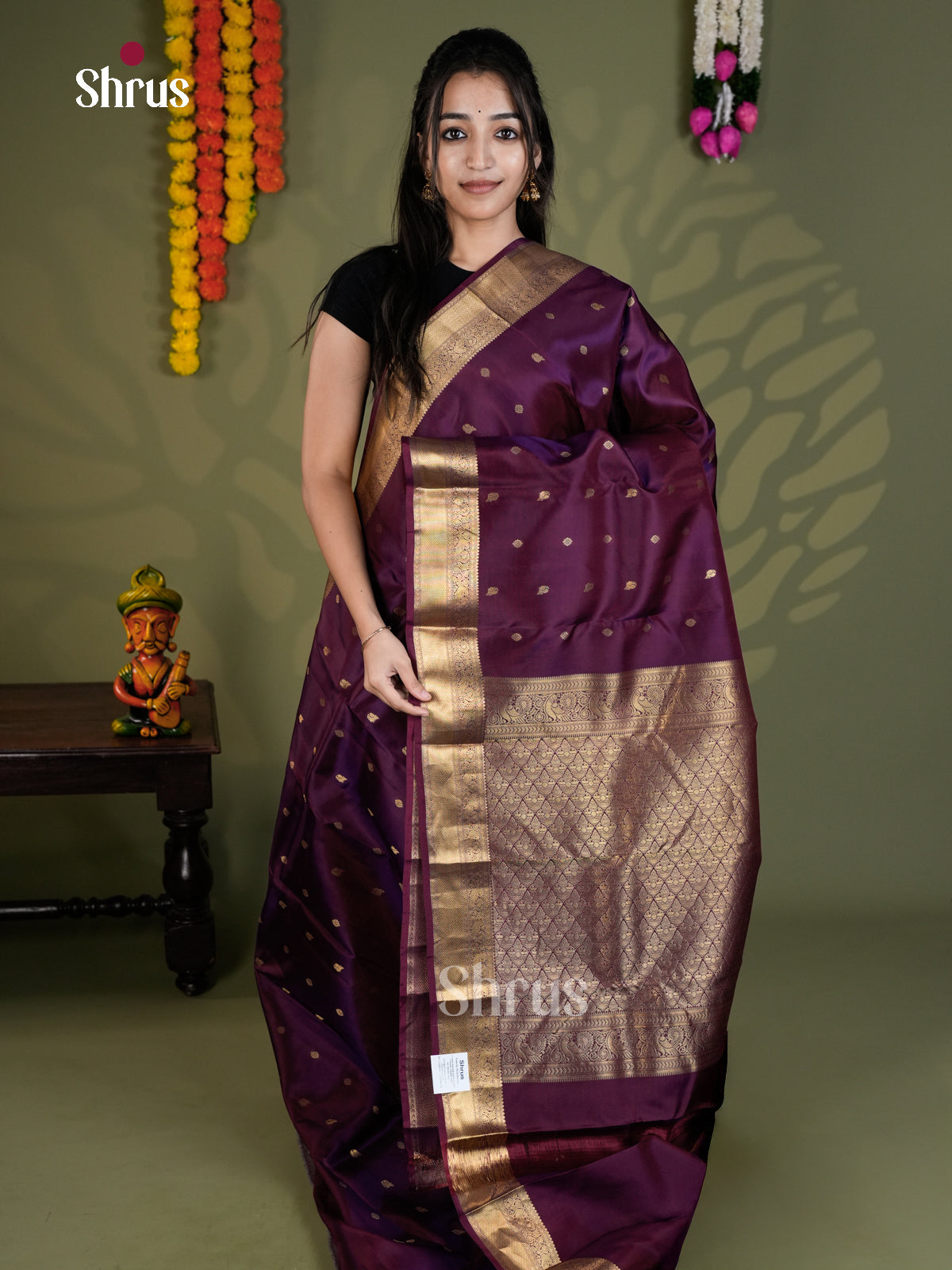 EAS28206 - Kanchipuram-halfpure - Saree - Shop on Shrus.com