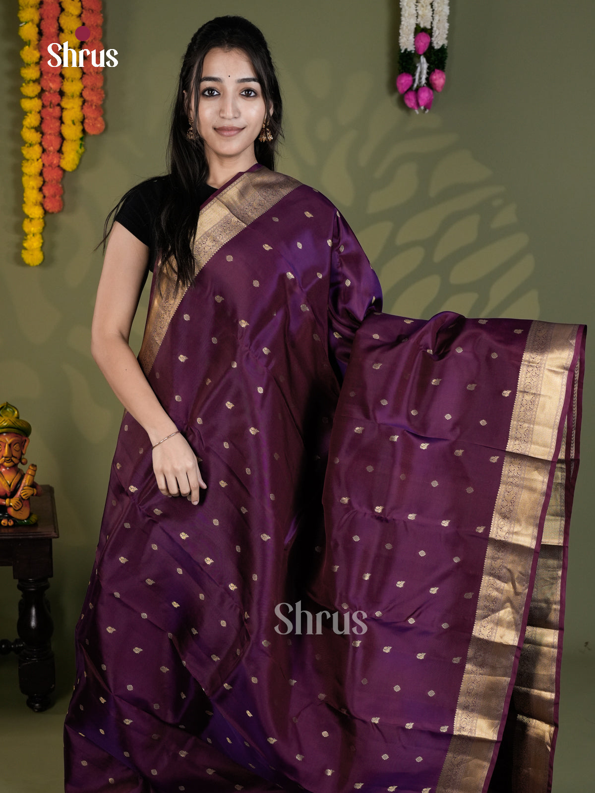 EAS28206 - Kanchipuram-halfpure - Saree - Shop on Shrus.com