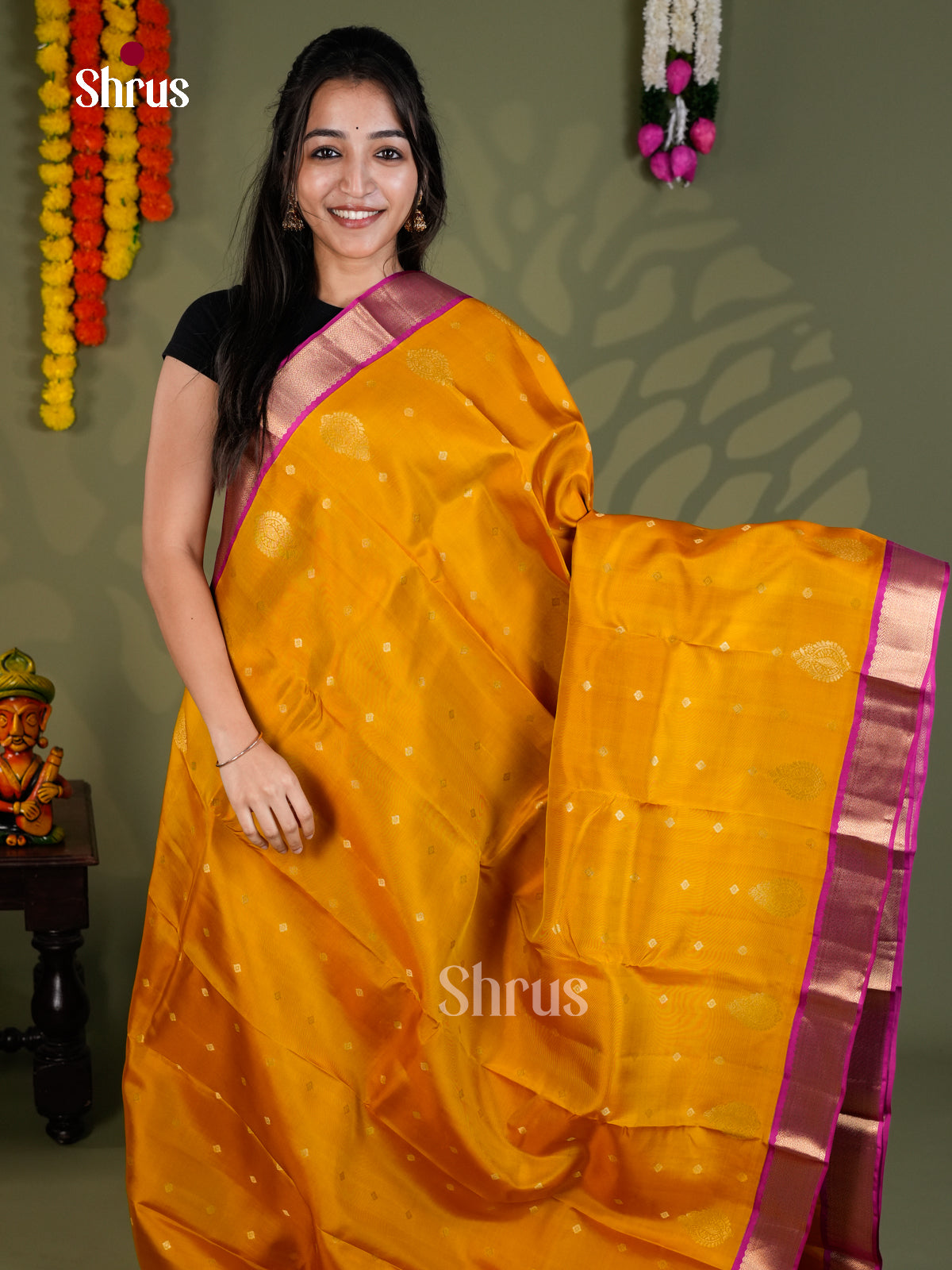 EAS28207 - Kanchipuram-halfpure - Saree - Shop on Shrus.com