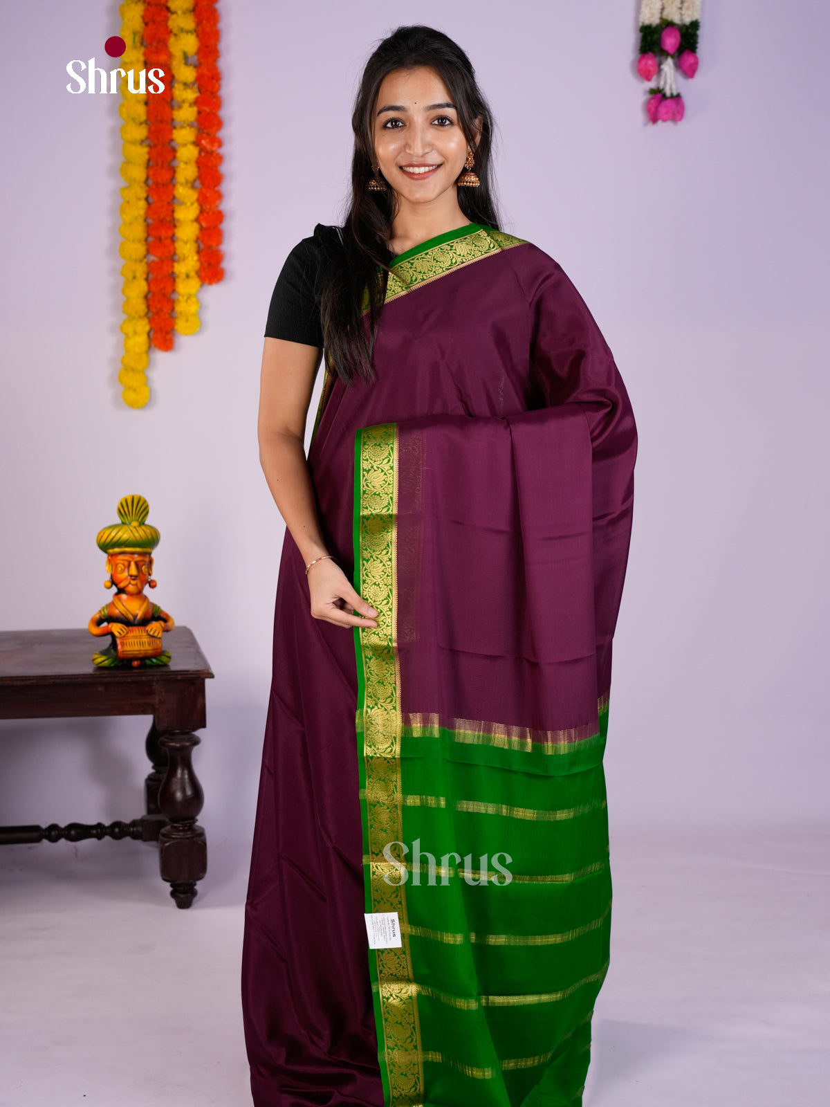 EAS28213 - Mysore Silk - Saree - Shop on Shrus.com