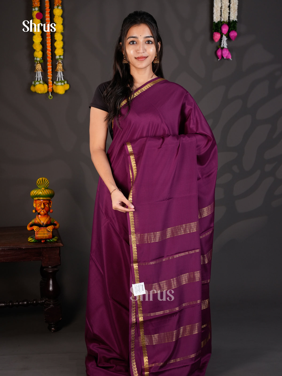 EAS28247 - Mysore Silk - Saree - Shop on Shrus.com