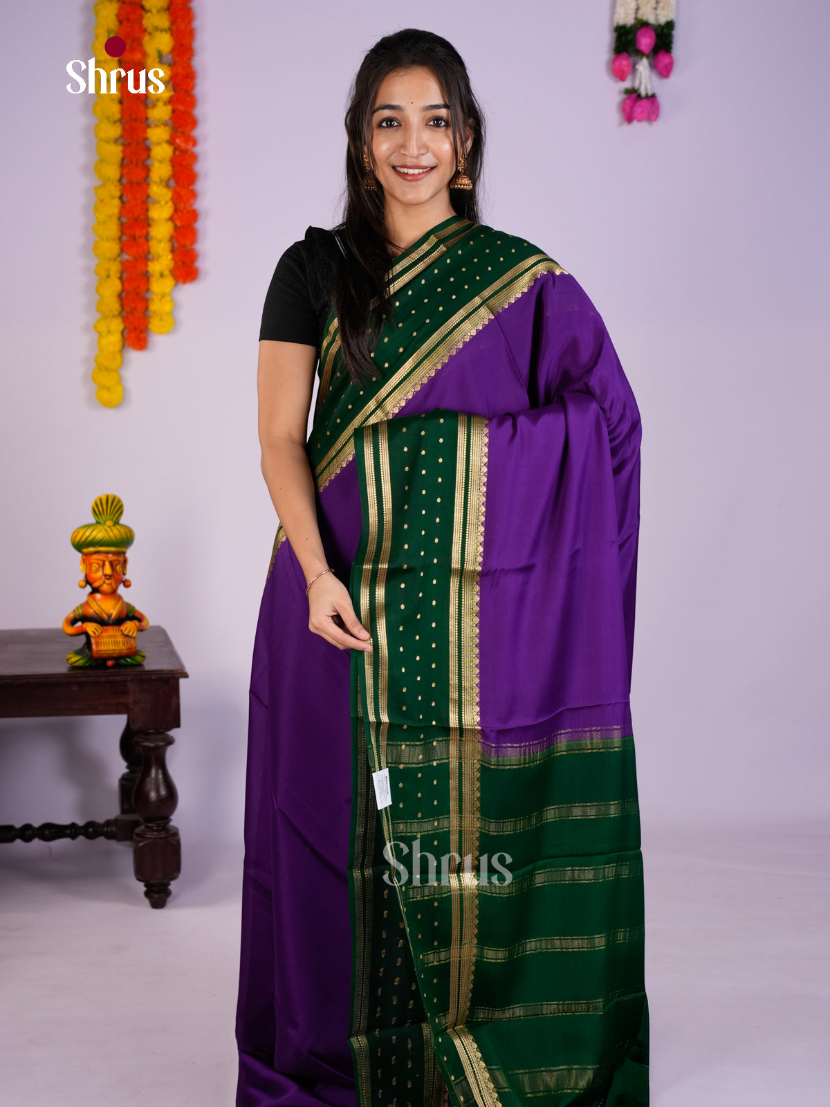 EAS28256 - Mysore Silk - Saree - Shop on Shrus.com