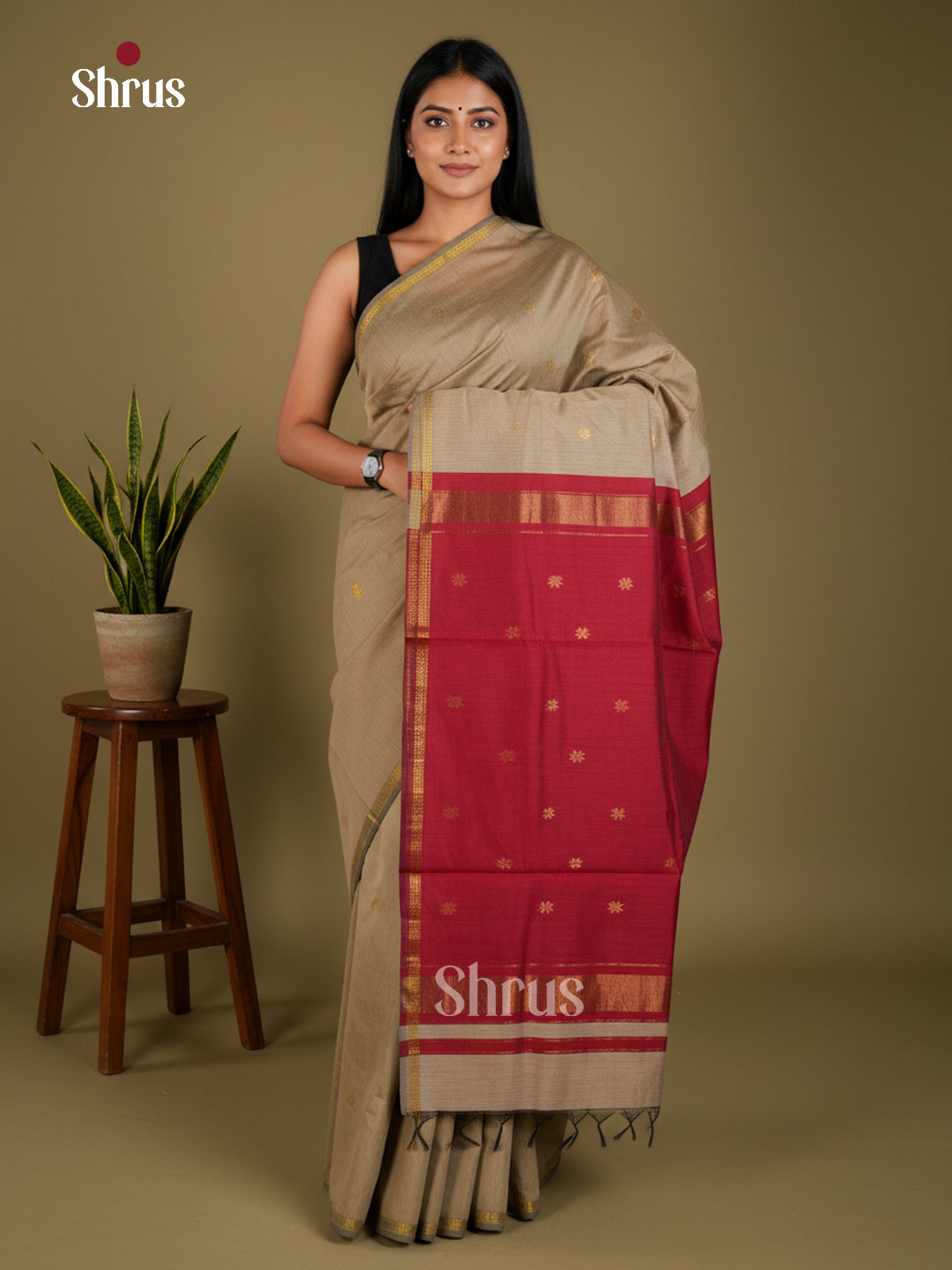 EAS29068 - Semi Maheshwari - Saree - Shop on Shrus.com