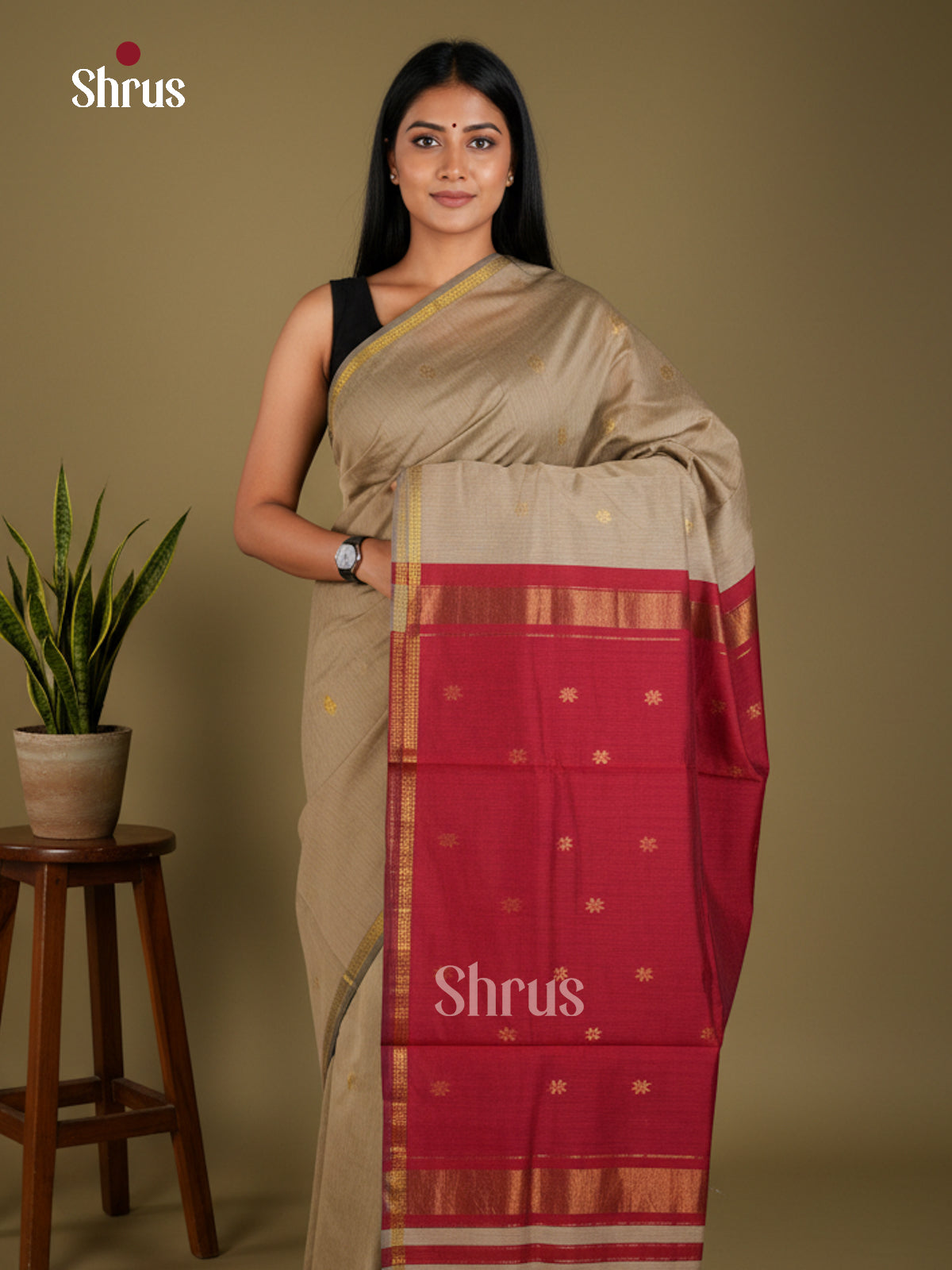 EAS29068 - Semi Maheshwari - Saree - Shop on Shrus.com