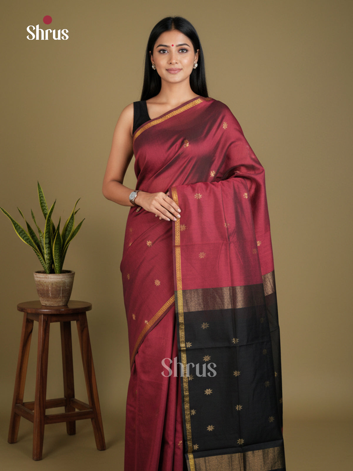 EAS29072 - Semi Maheshwari - Saree - Shop on Shrus.com
