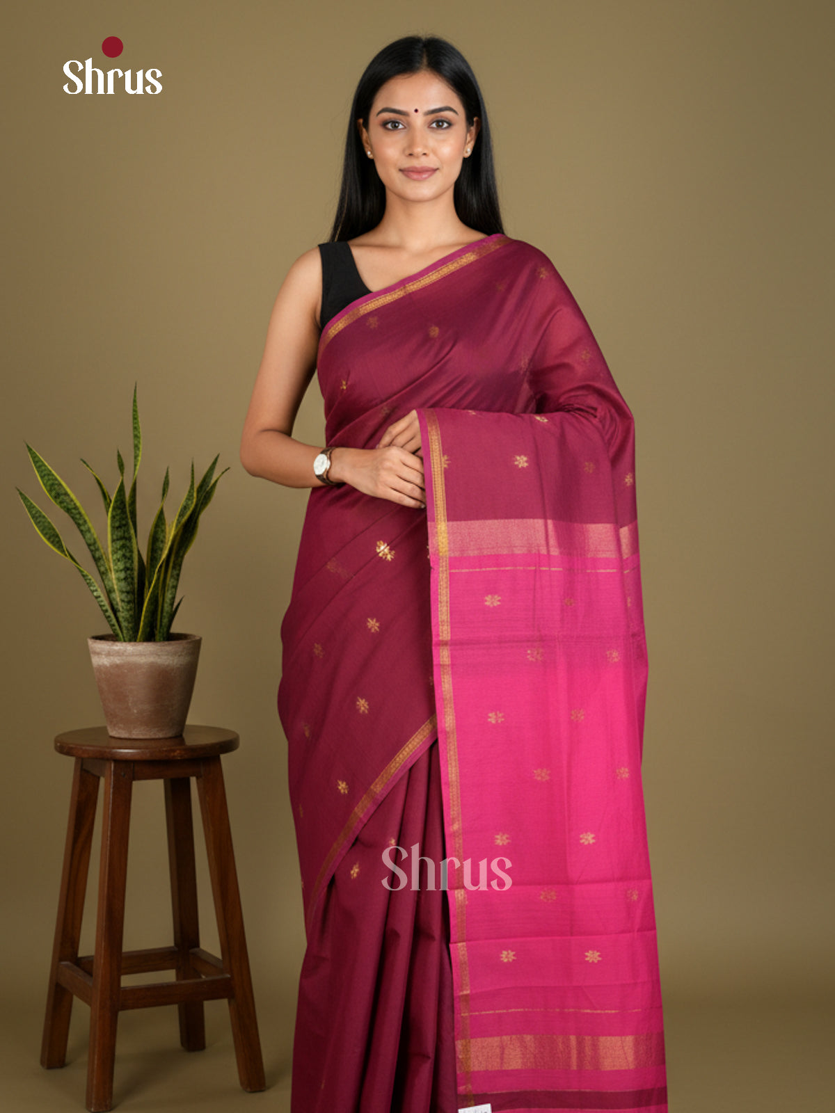EAS29076 - Semi Maheshwari - Saree - Shop on Shrus.com
