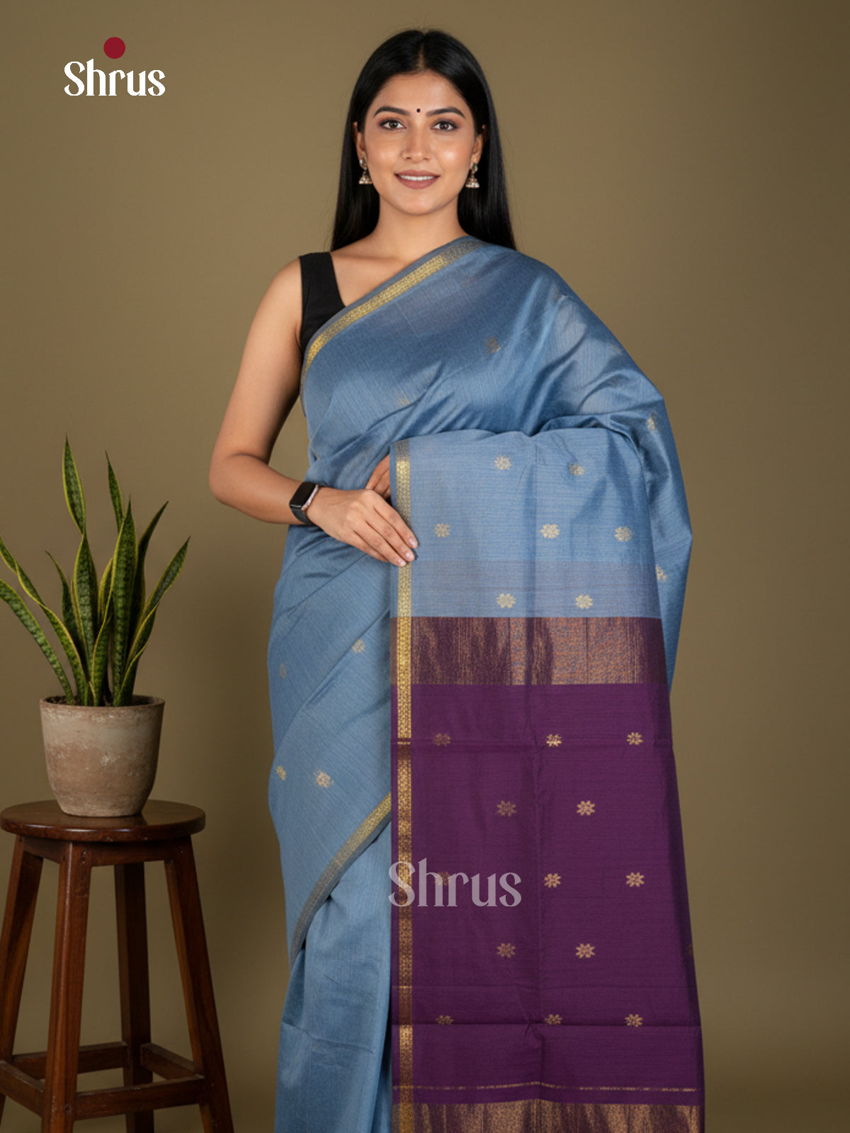 EAS29078 - Semi Maheshwari - Saree - Shop on Shrus.com