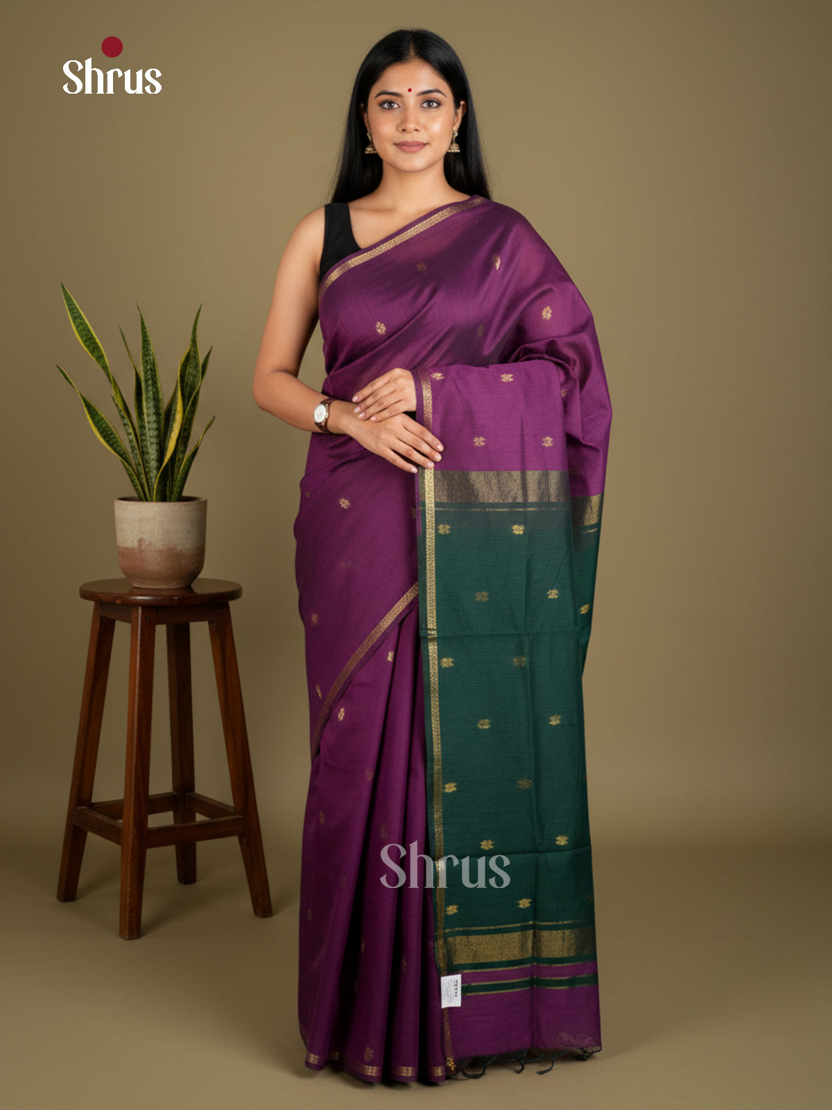 EAS29087 - Semi Maheshwari - Saree - Shop on Shrus.com