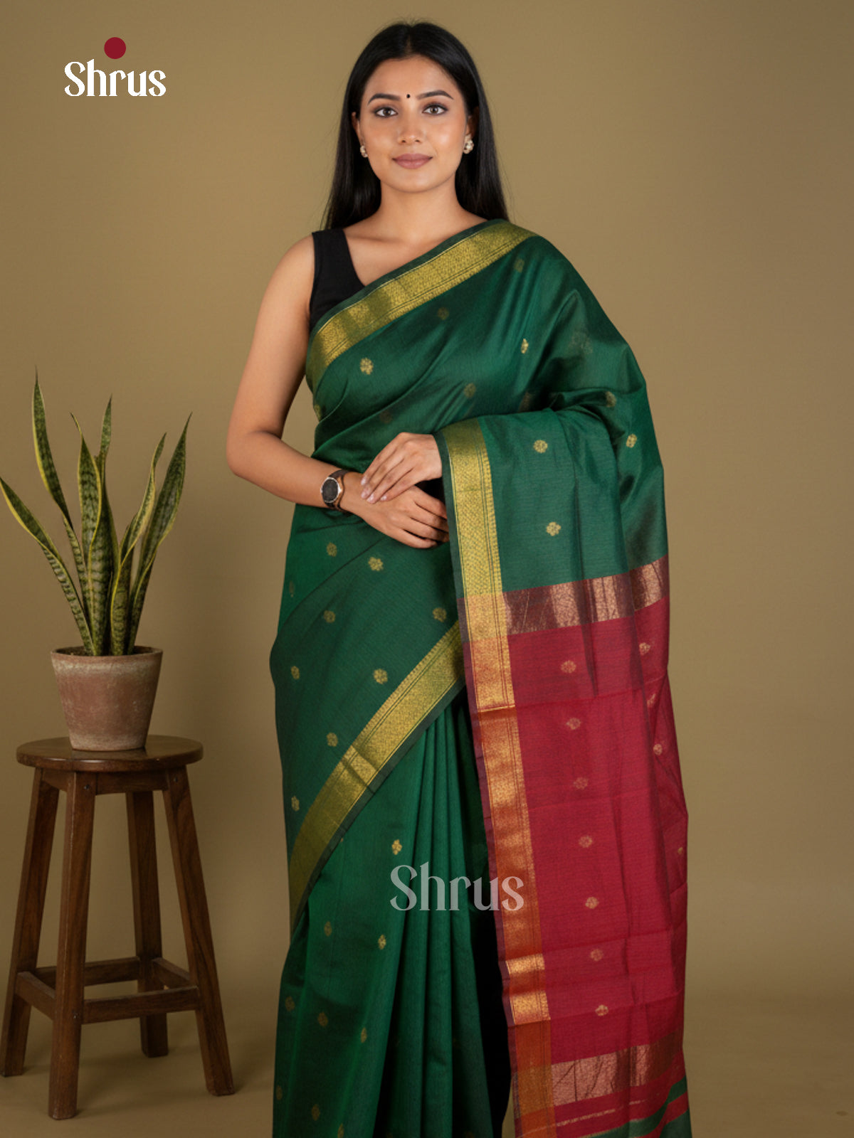 EAS29092 - Semi Maheshwari - Saree - Shop on Shrus.com