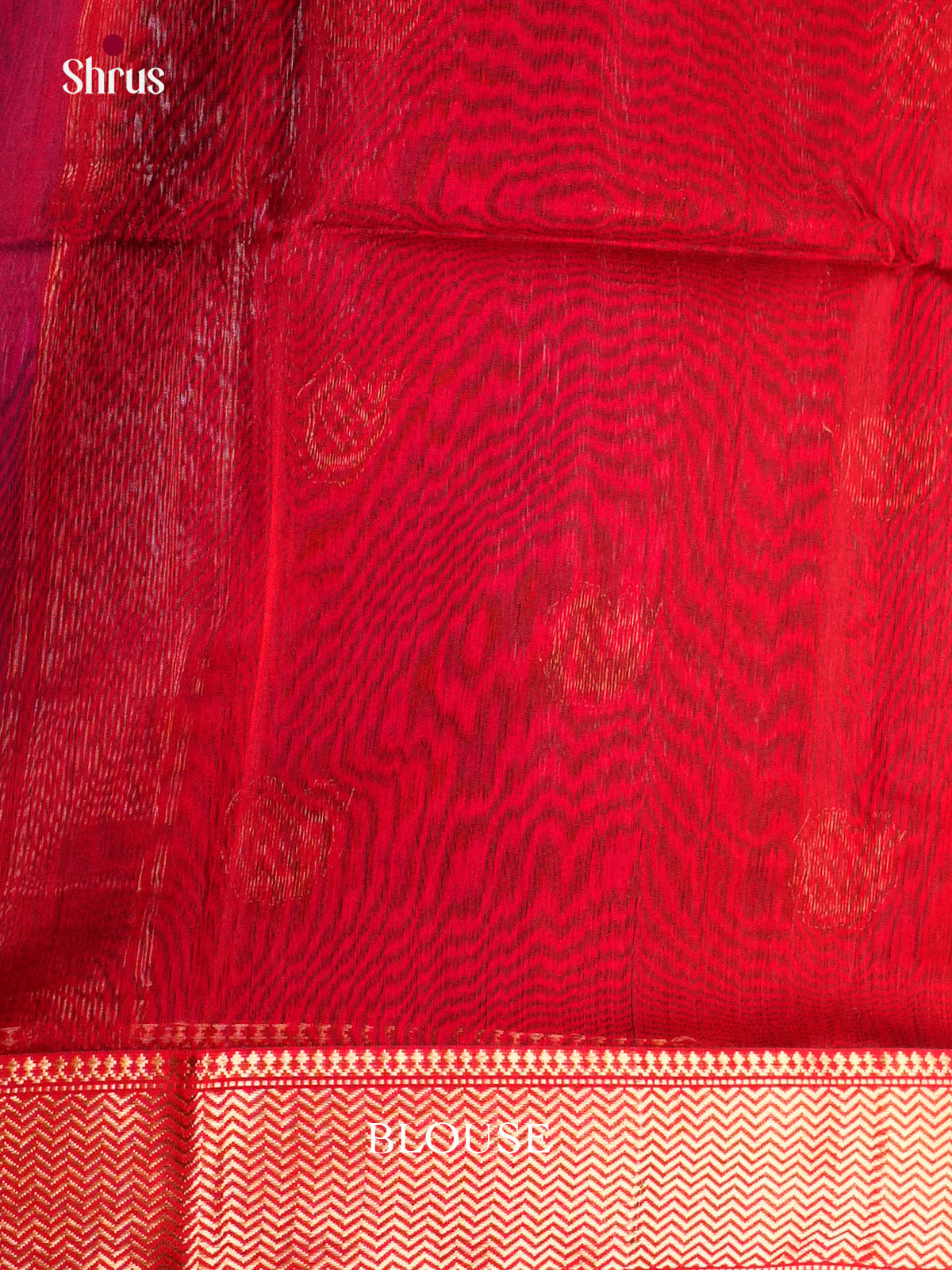 Blue & Red  - Maheshwari silkcotton - Saree - EAS30030 - Shop on Shrus.com