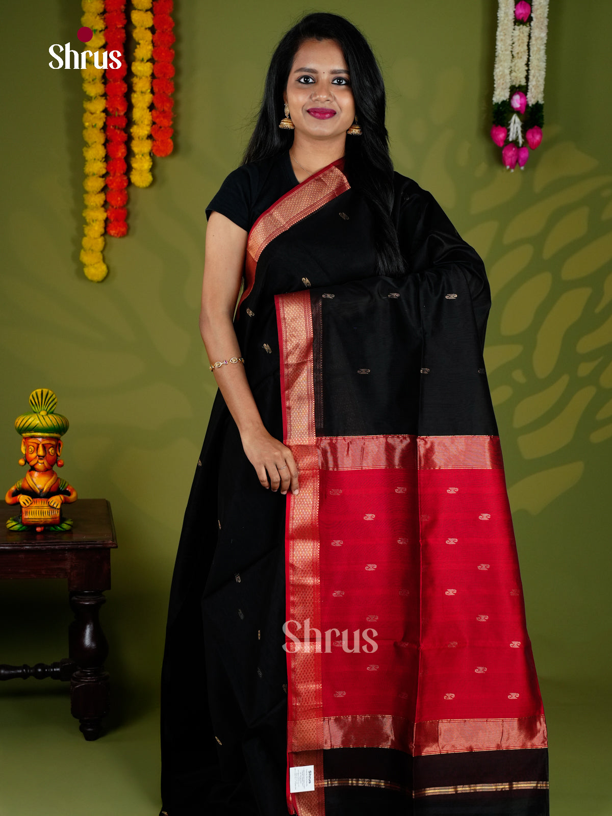 EAS30055 - Maheshwari silkcotton - Saree - Shop on Shrus.com