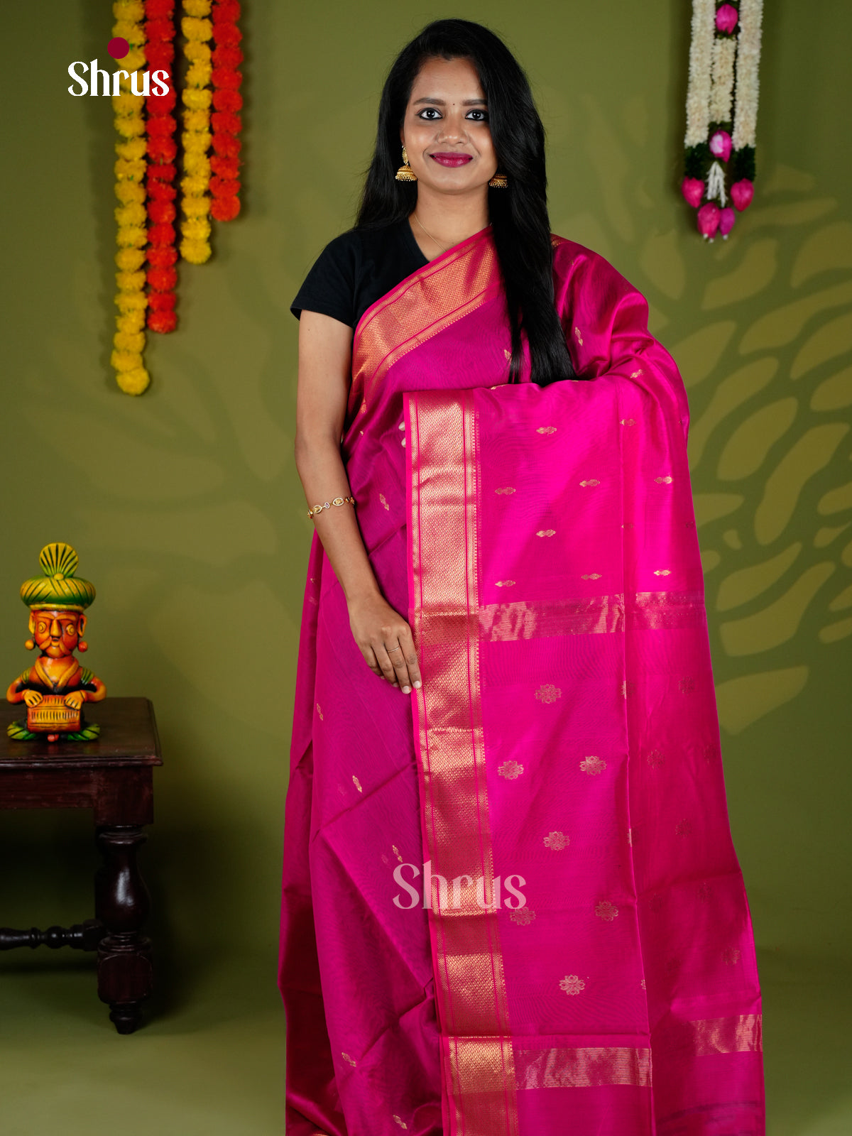 EAS30149 - Maheshwari silkcotton - Saree - Shop on Shrus.com