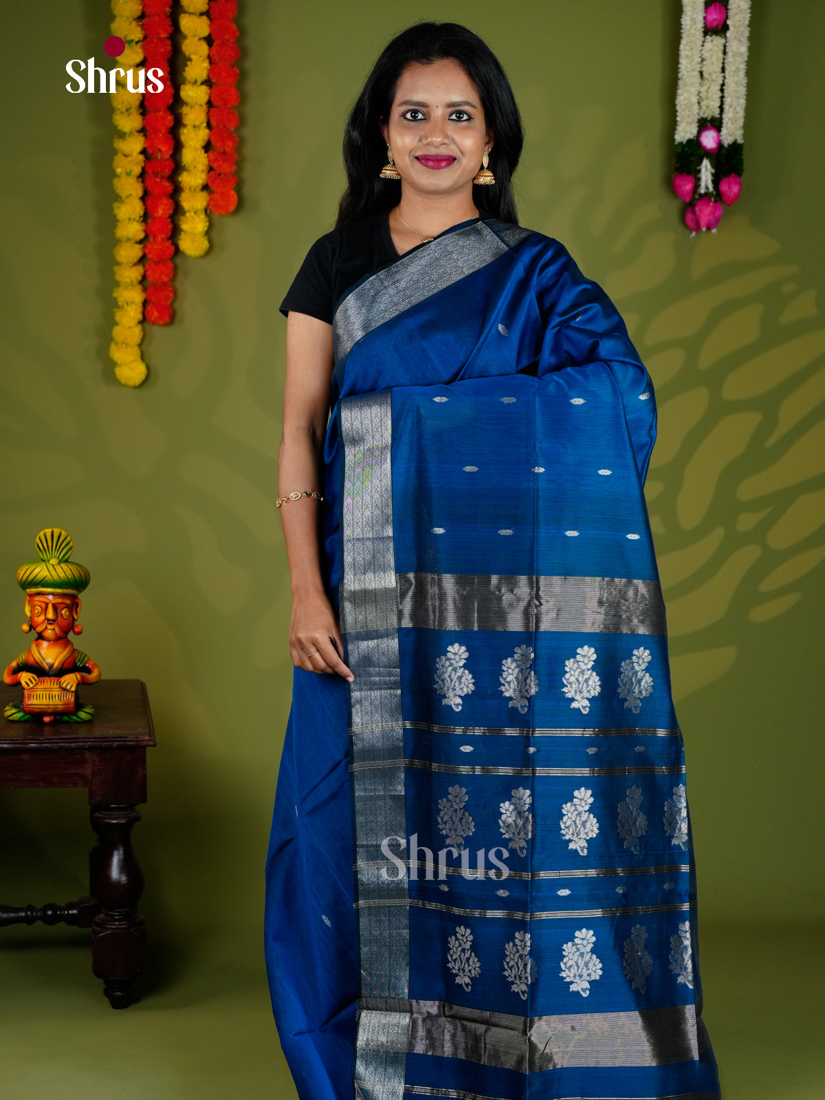 EAS30171 - Maheshwari silkcotton - Saree - Shop on Shrus.com