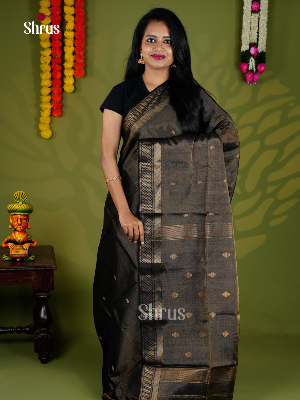 EAS30175 - Maheshwari silkcotton - Saree - Shop on Shrus.com
