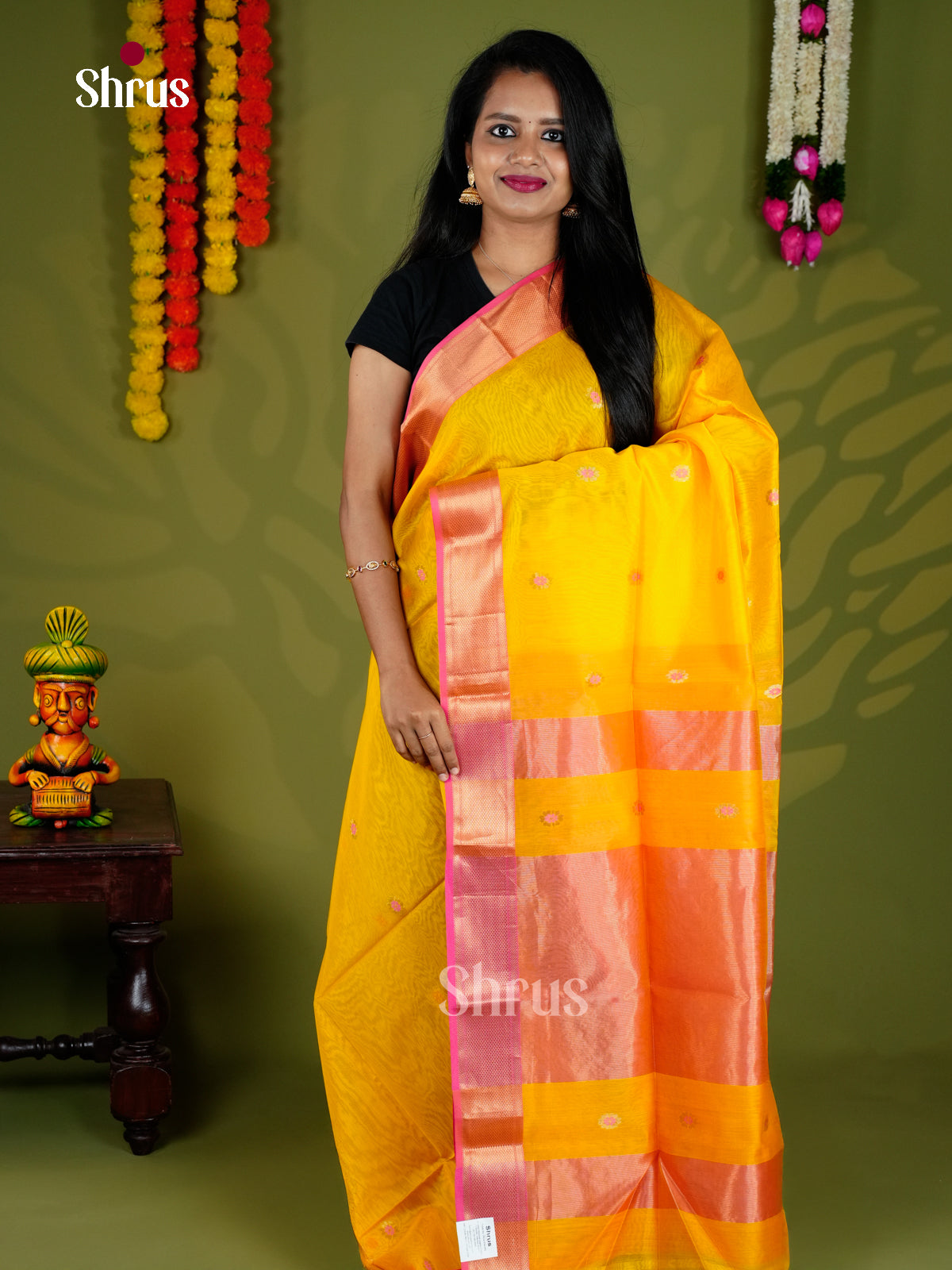 EAS30206 - Maheshwari silkcotton - Saree - Shop on Shrus.com