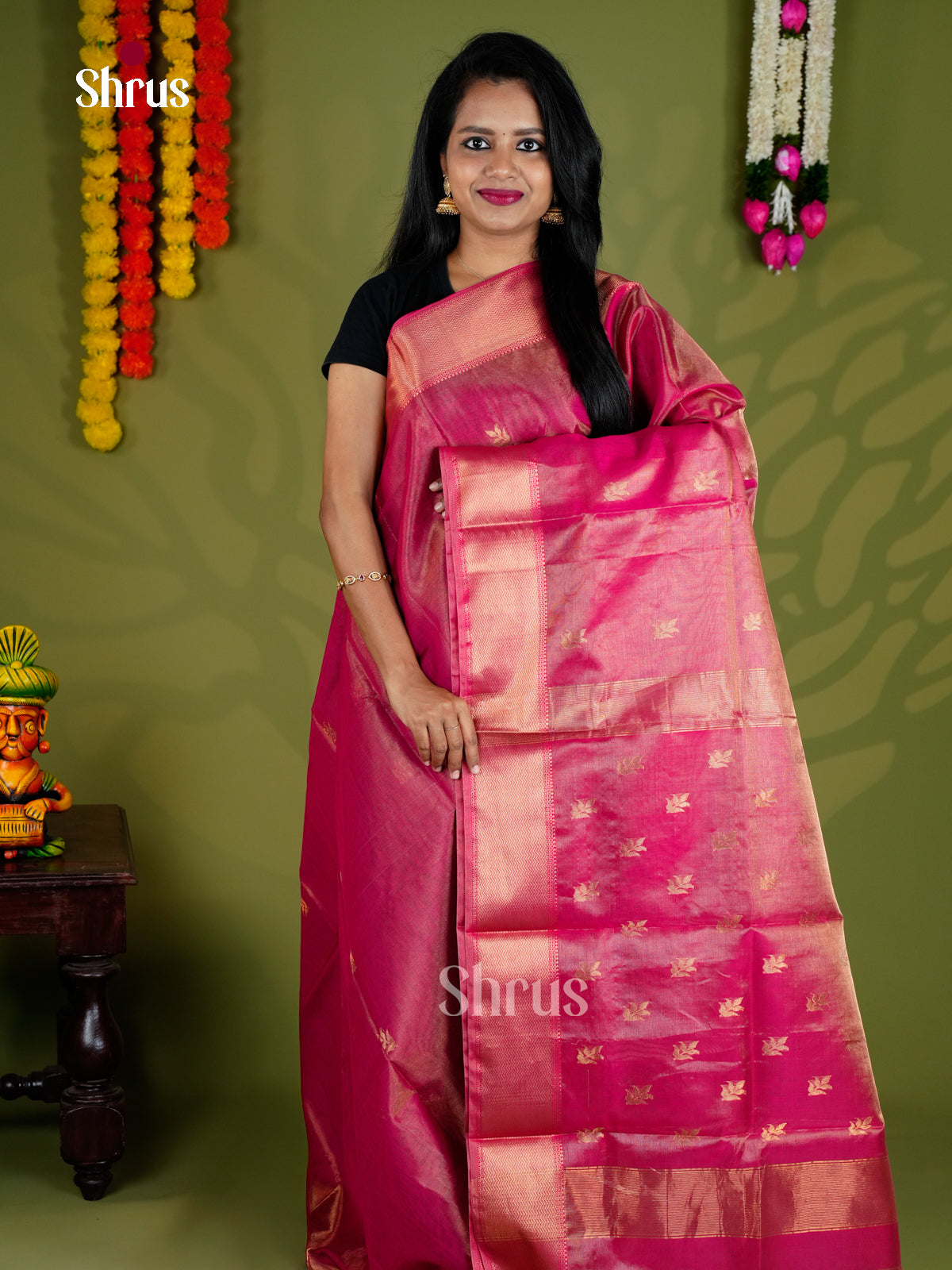 EAS30207 - Maheshwari silkcotton - Saree - Shop on Shrus.com