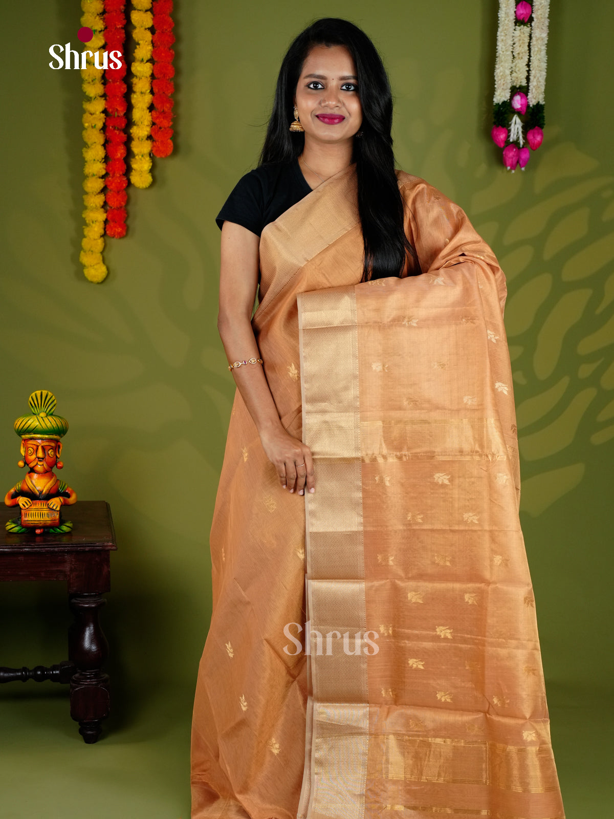 EAS30210 - Maheshwari silkcotton - Saree - Shop on Shrus.com