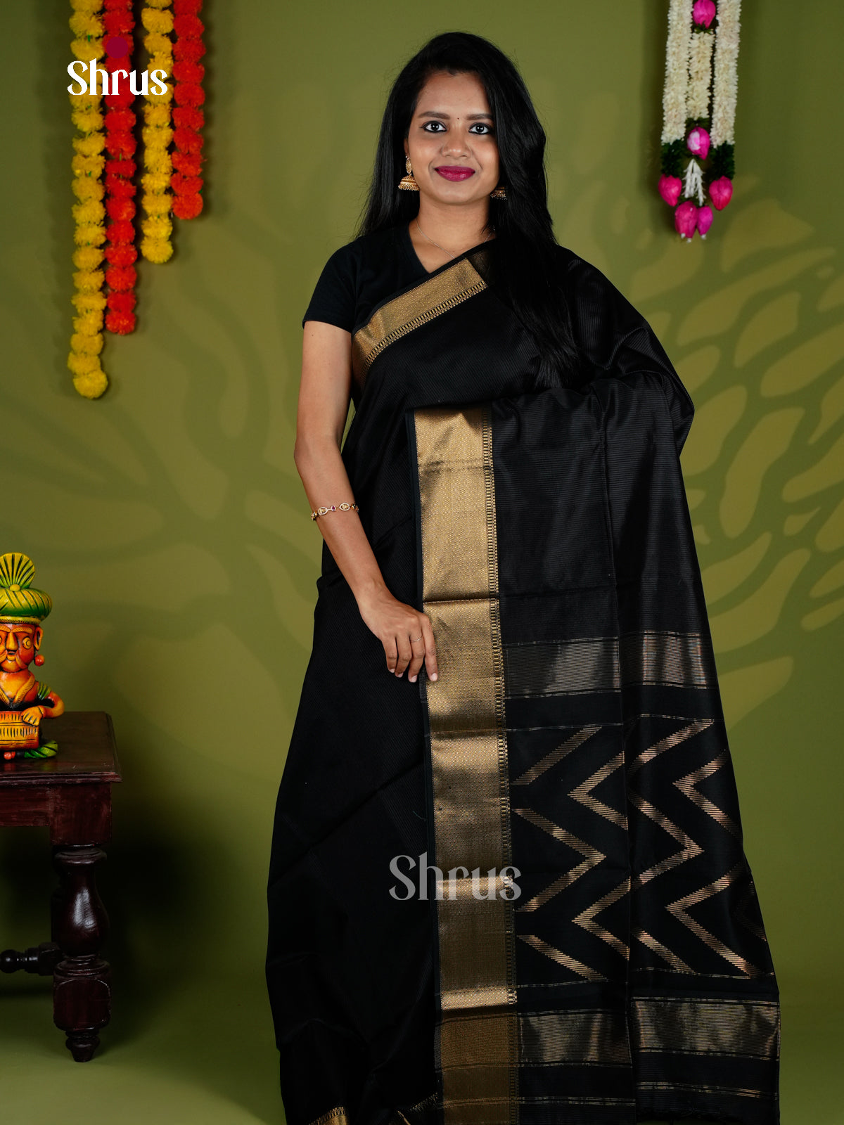 EAS30219 - Maheshwari silkcotton - Saree - Shop on Shrus.com
