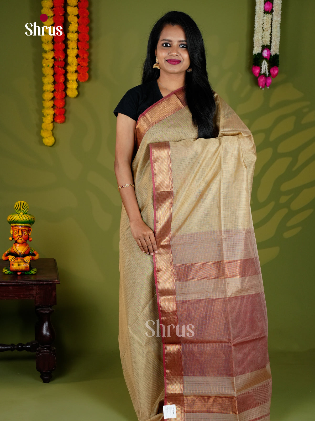 EAS30231 - Maheshwari silkcotton - Saree - Shop on Shrus.com