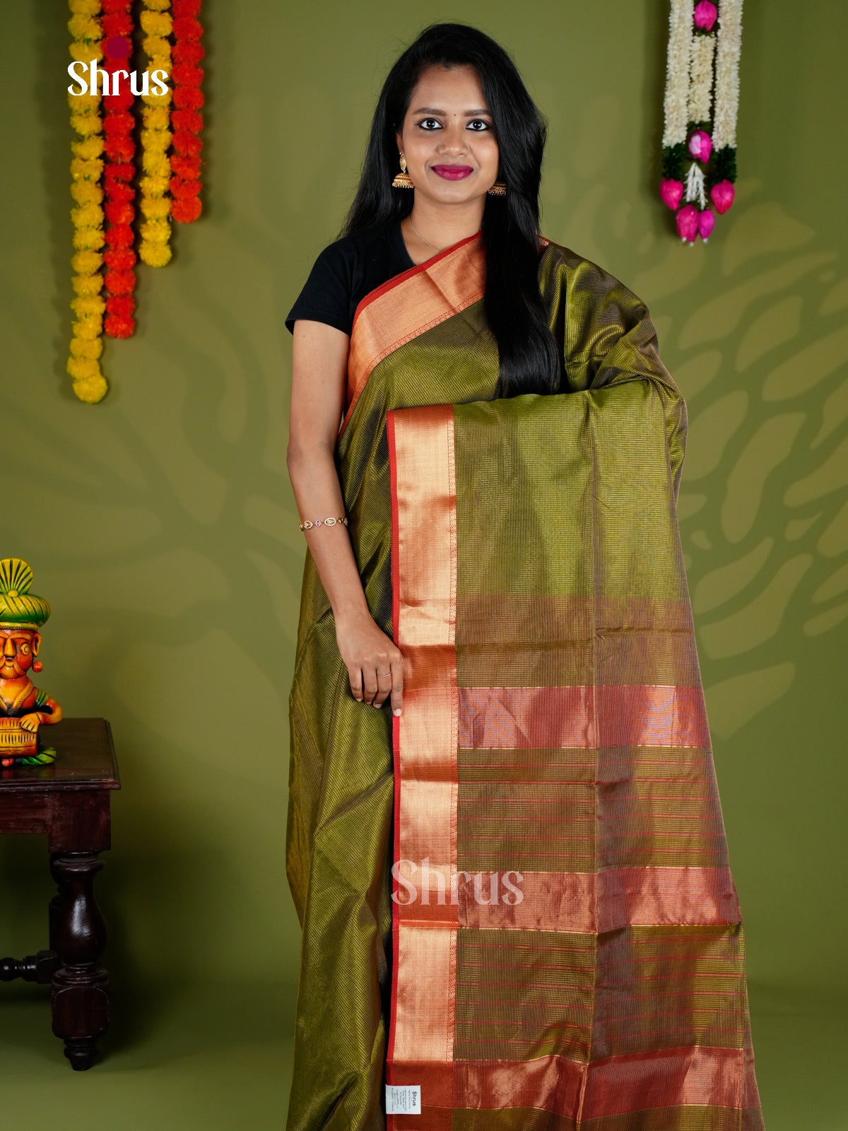 EAS30260 - Maheshwari silkcotton - Saree - Shop on Shrus.com