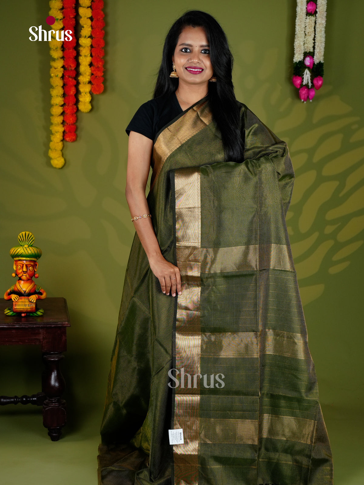 EAS30264 - Maheshwari silkcotton - Saree - Shop on Shrus.com