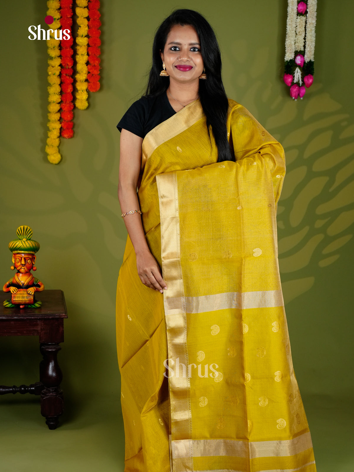 EAS30273 - Maheshwari silkcotton - Saree - Shop on Shrus.com