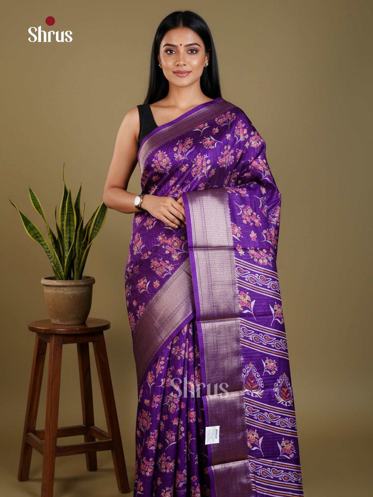 EAS30476 - Semi Crepe - Saree - Shop on Shrus.com
