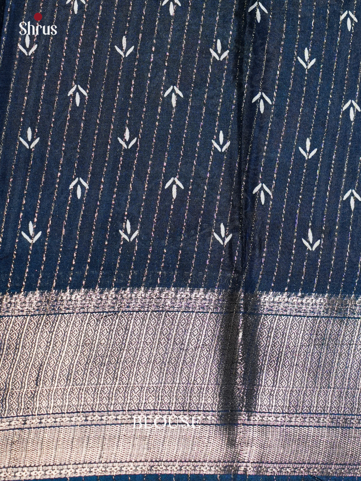 Blue- Semi Crepe - Saree -EAS30477 - Shop on Shrus.com
