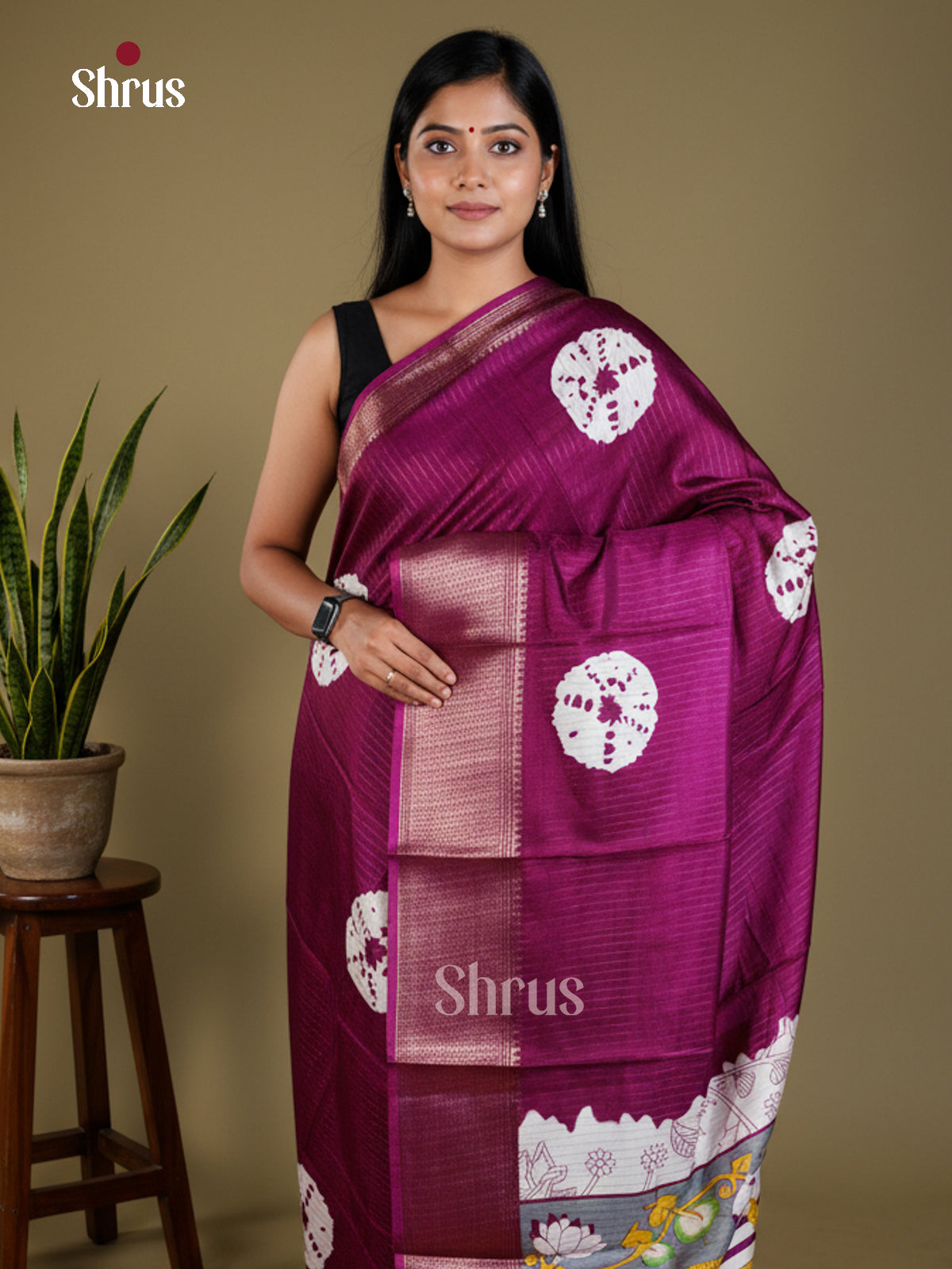 EAS30479 - Semi Crepe - Saree - Shop on Shrus.com