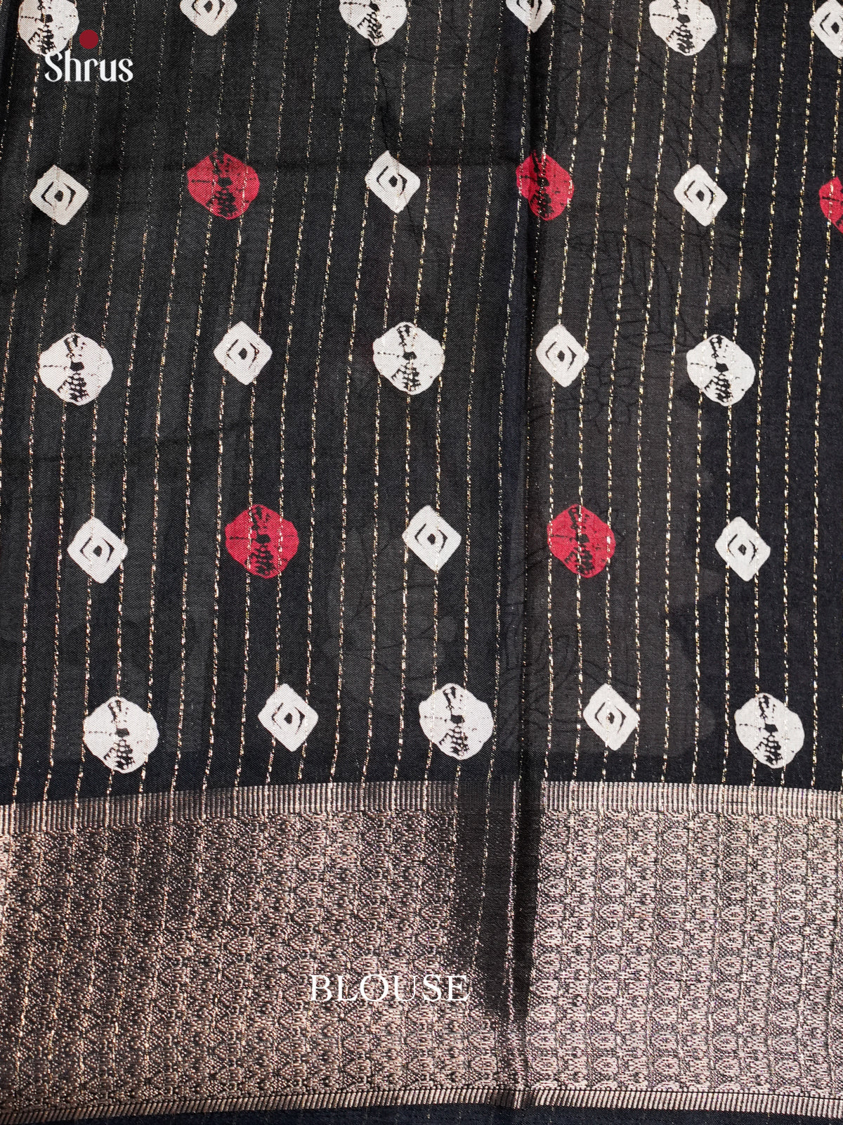 Black  - Semi Crepe - Saree- EAS30484 - Shop on Shrus.com
