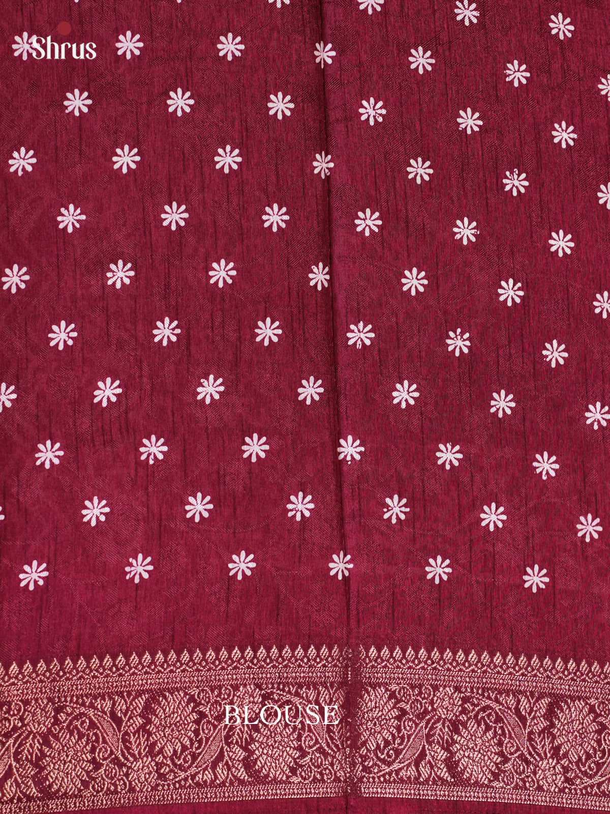 Maroon  - Semi Crepe Saree- EAS30494 - Shop on Shrus.com