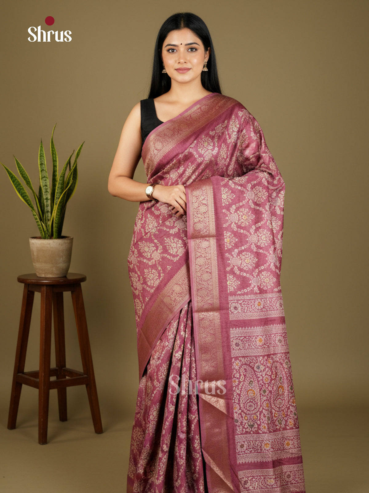 EAS30500 - Semi Crepe - Saree - Shop on Shrus.com