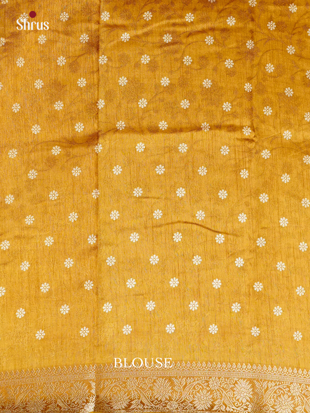 Mustard  - Semi Crepe - Saree-  EAS30501 - Shop on Shrus.com