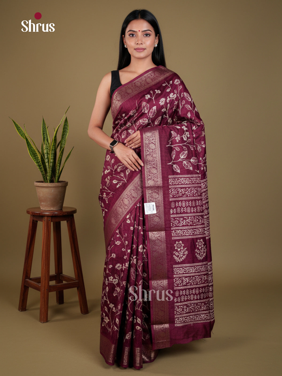 EAS30525 - Semi Crepe - Saree - Shop on Shrus.com