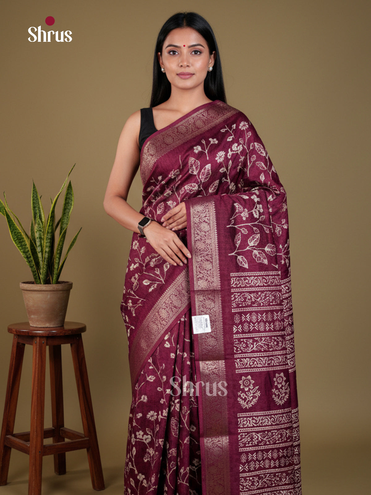 EAS30525 - Semi Crepe - Saree - Shop on Shrus.com
