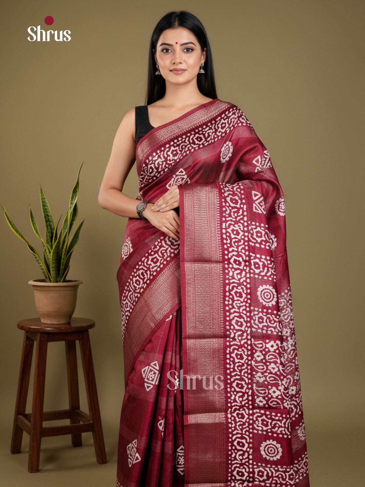 EAS30550 - Semi Crepe - Saree - Shop on Shrus.com