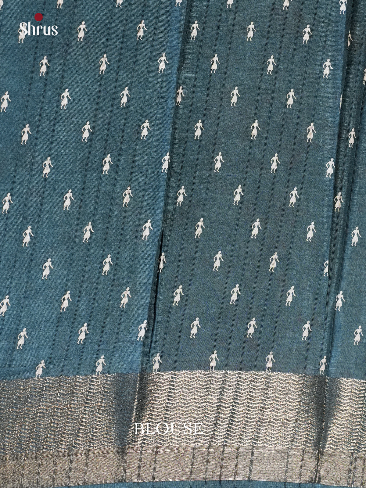 Green - Semi Crepe - Saree- EAS30577 - Shop on Shrus.com