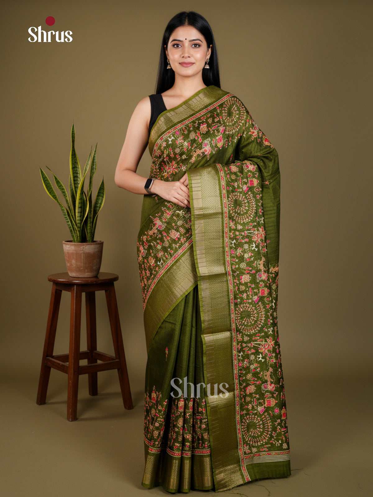 EAS30578 - Semi Crepe - Saree - Shop on Shrus.com