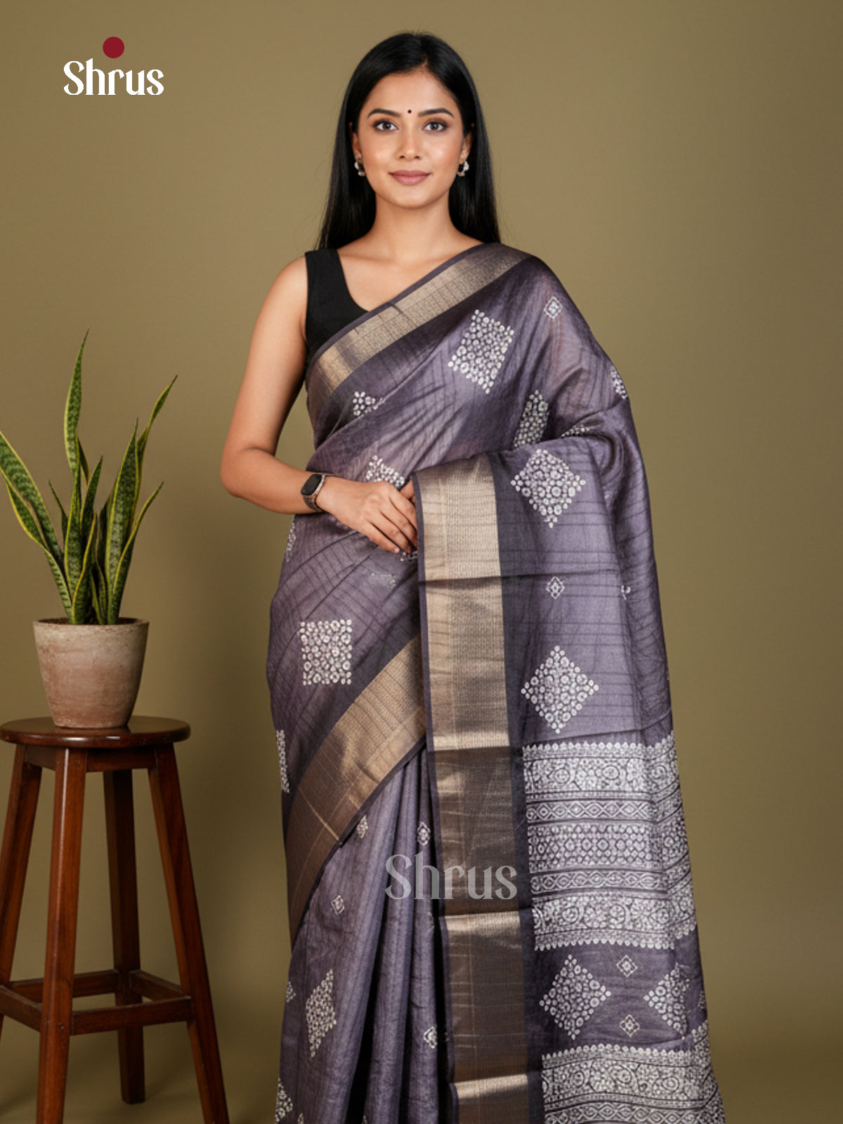 EAS30587 - Semi Crepe - Saree - Shop on Shrus.com