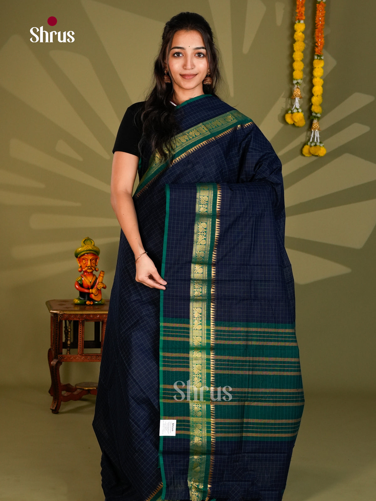Chettinad Cotton Saree - EAS30720 - Shop on Shrus.com