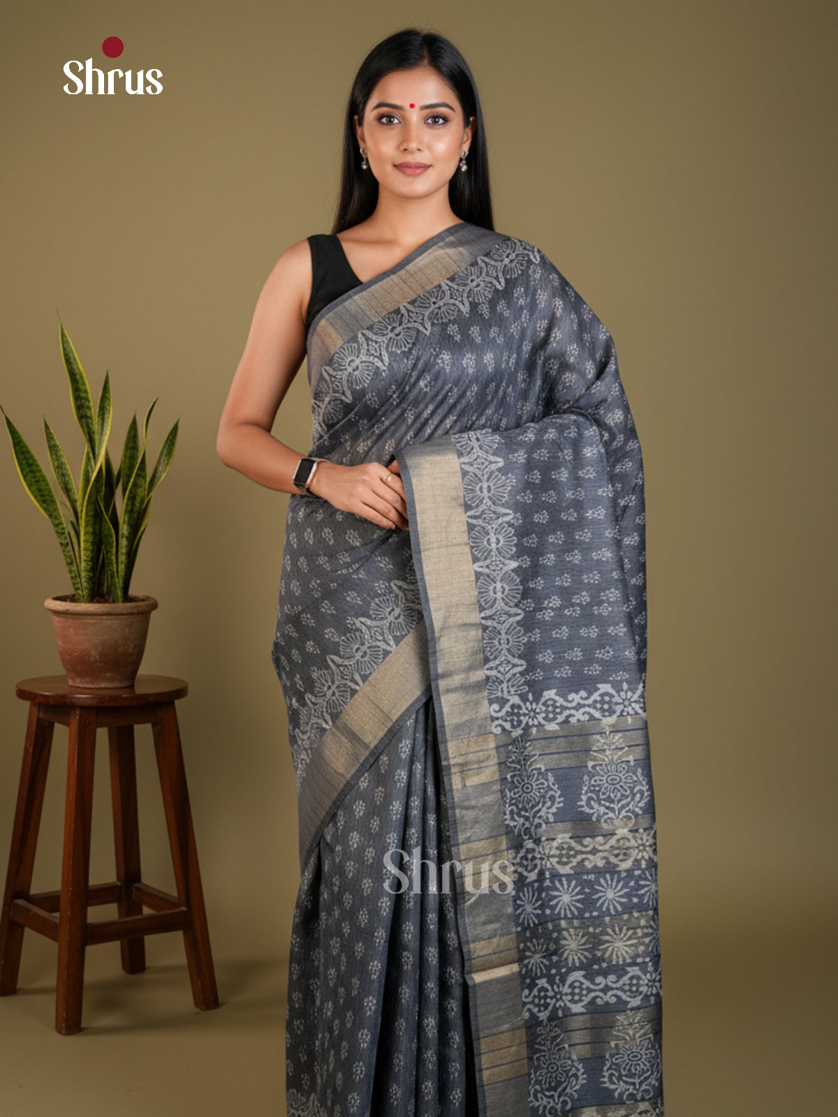 EAS31070 - Semi Tussar - Saree - Shop on Shrus.com