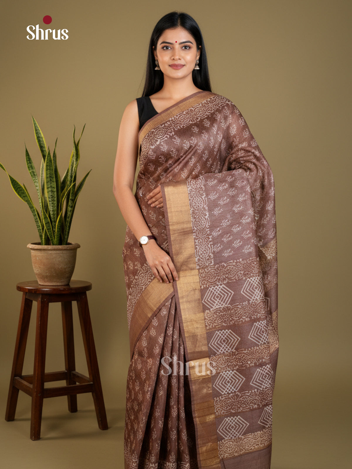 EAS31076 - Semi Tussar - Saree - Shop on Shrus.com