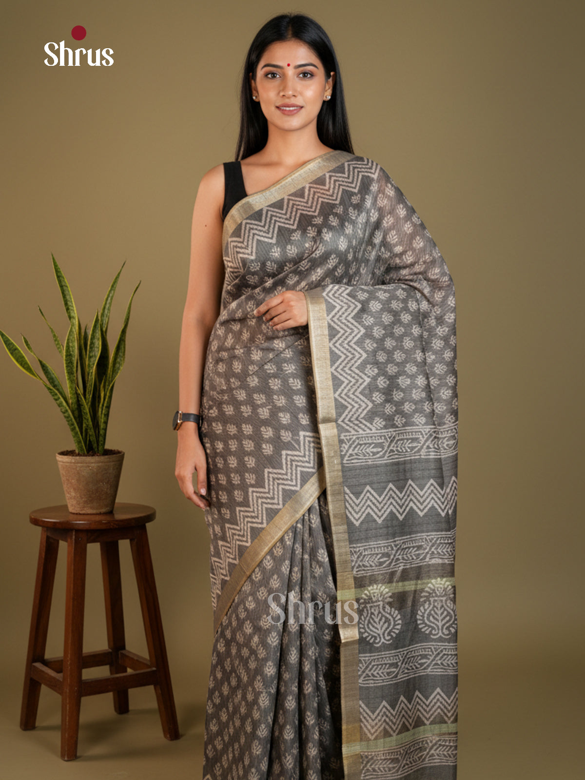 EAS31086 - Semi Tussar - Saree - Shop on Shrus.com
