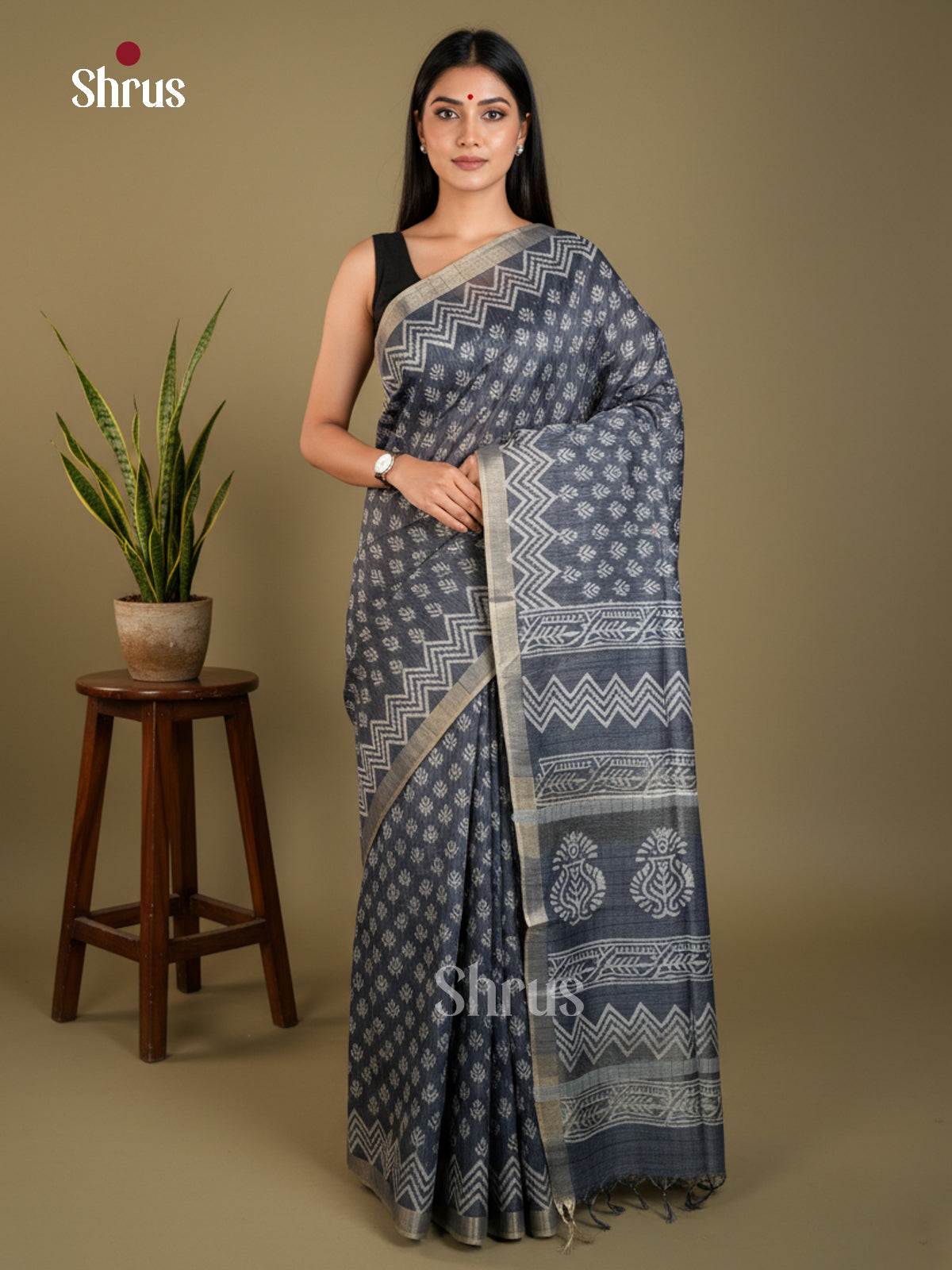 EAS31088 - Semi Tussar - Saree - Shop on Shrus.com