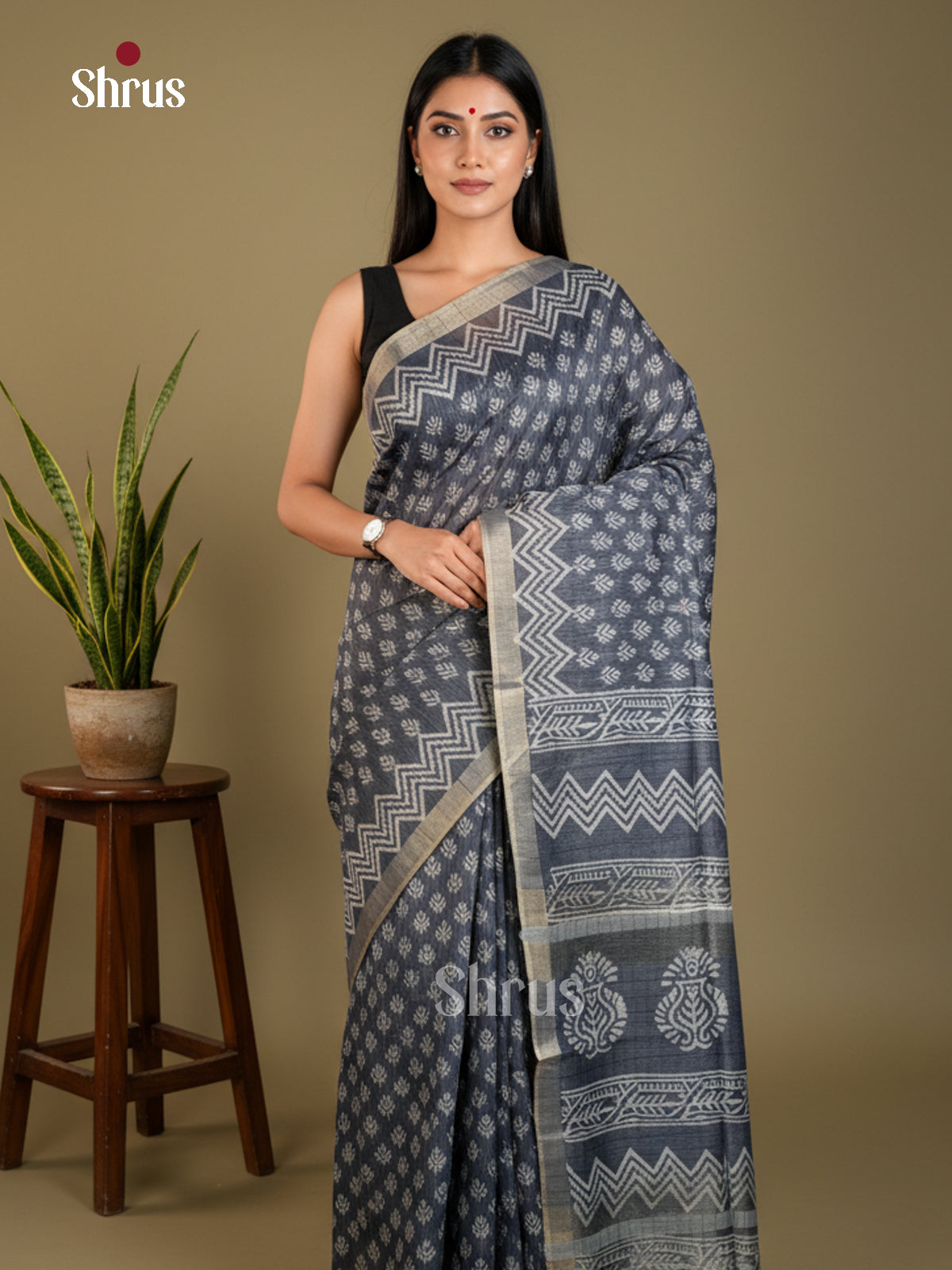 EAS31088 - Semi Tussar - Saree - Shop on Shrus.com